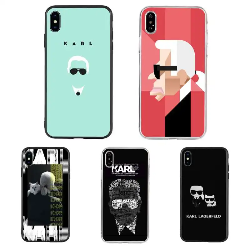 

2021 Latest shockproof 512gb phone case karl lagerfield for iPhone 12 11 Pro X XR XS MAX 6 S 7 8 Plus soft silicon phone case