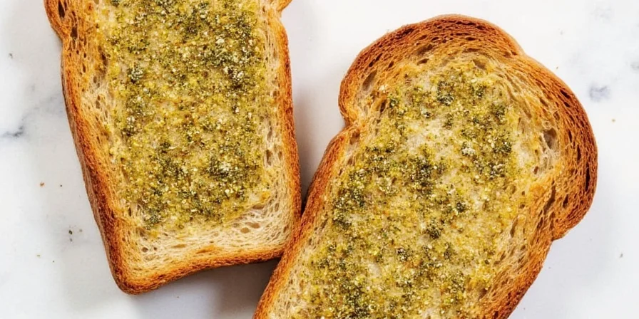 Homemade za’atar butter on toast