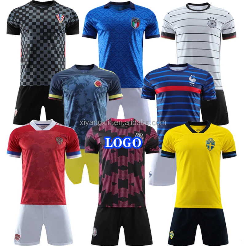 

Cheap soccer uniform Soccer jersey Stock t-shirt printing machine Maillot de foot Stock bordado camiseta futbol Men's t-shirts, Custom color