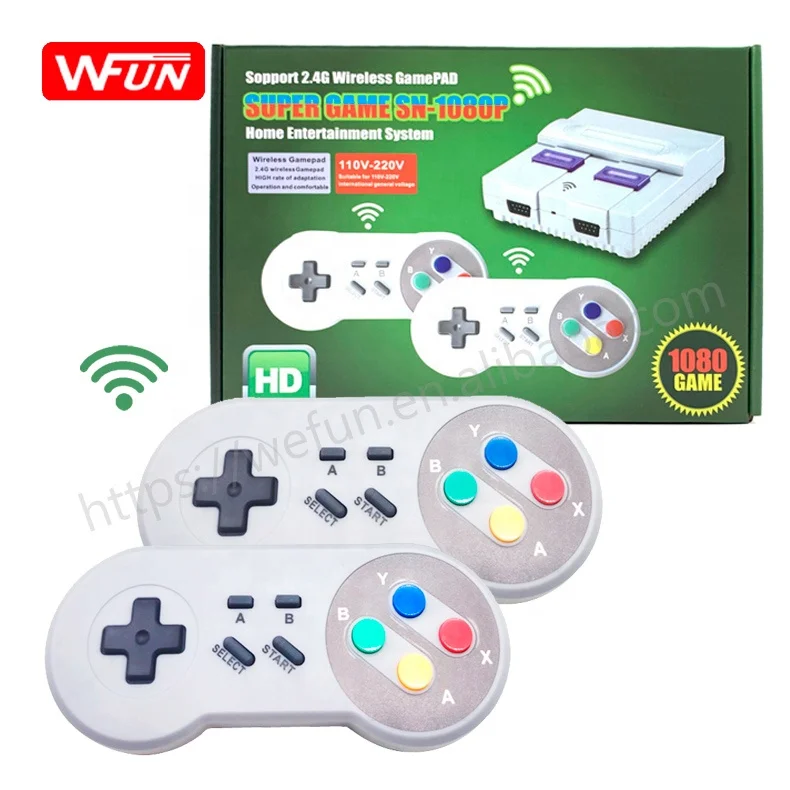 

Family Retro Classic HD Output Dual 2.4G Wireless Controller 1080 Video Games Console TV Game player for Kids, White