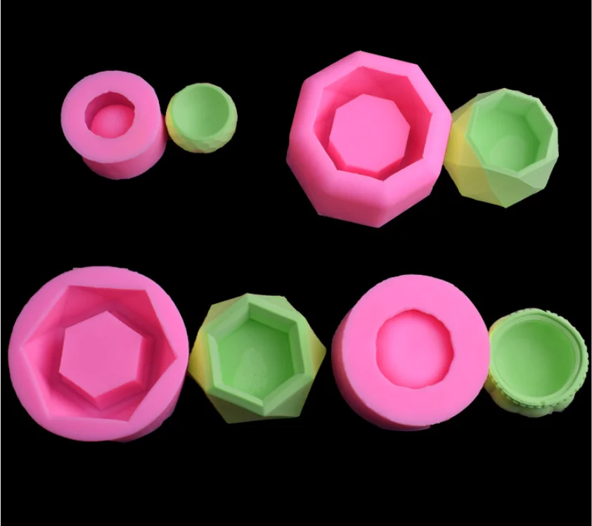 

New Arrivals Bonsai Pot Mold 3D Silicone Concrete Plant Mold Flower Pot Molds for Cement