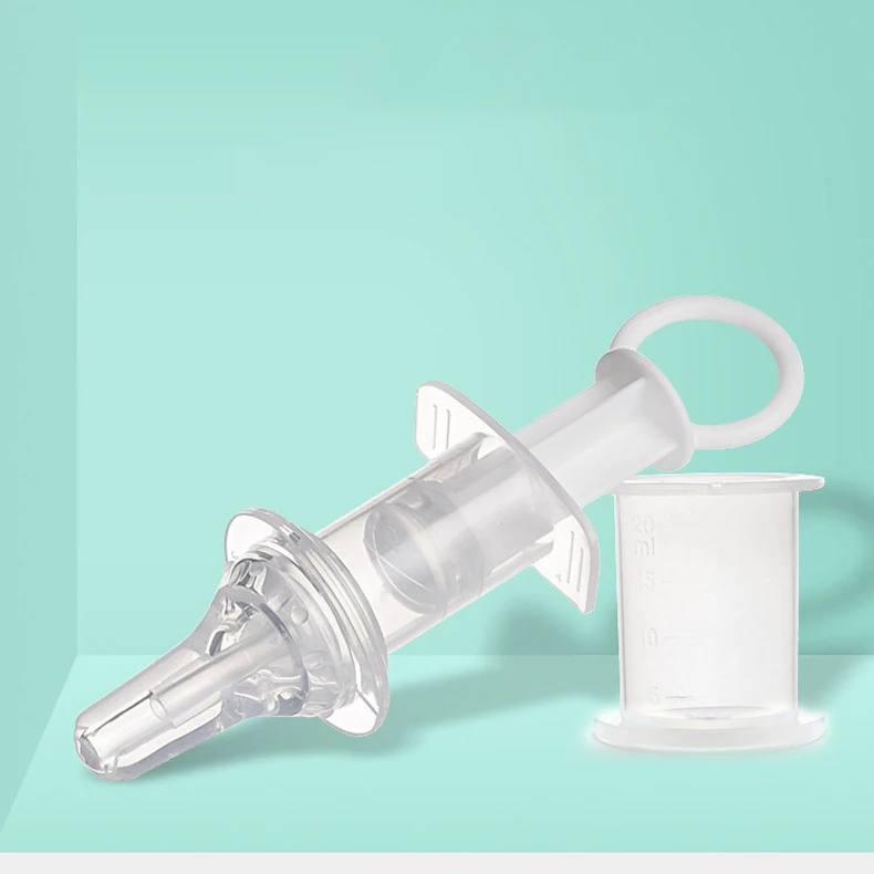 

Silicone Baby Liquid Medicine Dispenser Baby Medicine Feeder With Soft Pacifier Syringe