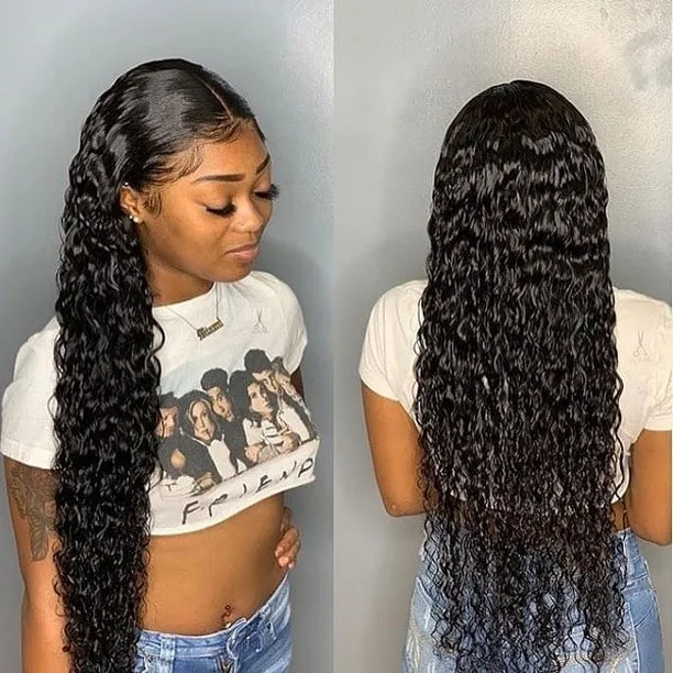 

Brazilian Human Hair Wigs 13*6 Lace Front Wig Water Wave Virgin Remy Human Hair For Woman