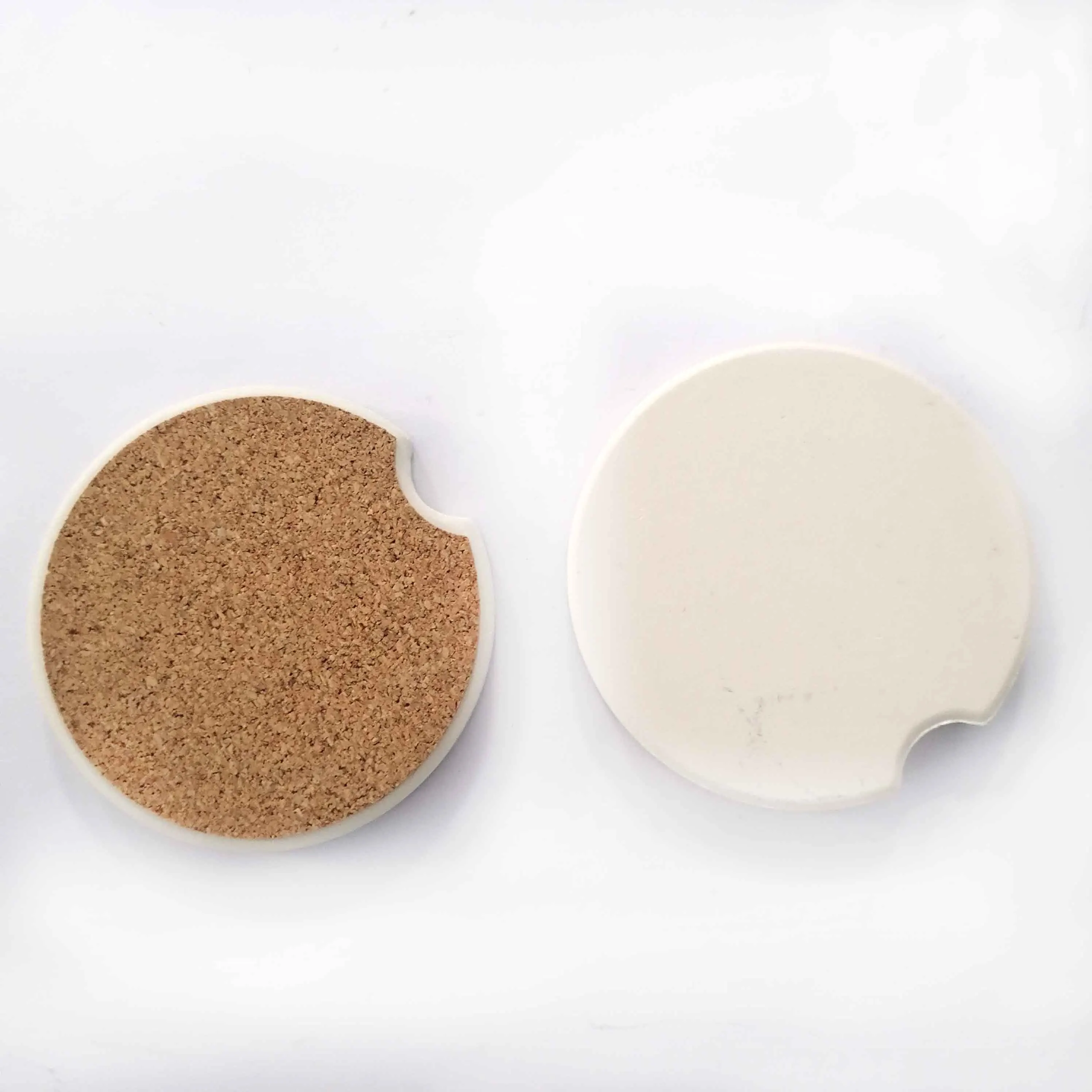 

American Style Customized Drink Absorbent Car Cups Cork Coasters For Promotions