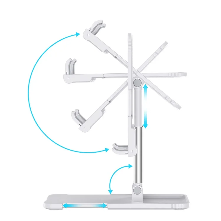 

Light Thin Aluminum Fully Foldable Desktop Tablet Adjustable Tablet Stand For Desk Tablet