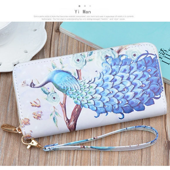 product-GF bags-2020 fashion Handbag WOMENS Wallet Long Zip Korean-style Printed Fashion Student Wal