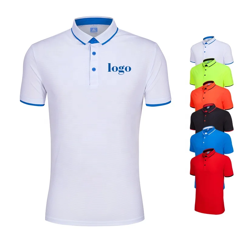 

Wholesale Custom Style Casual Plain Short Sleeve White Golf Men Polo T Shirts 100% Polyester Polo Shirts Customized Logo