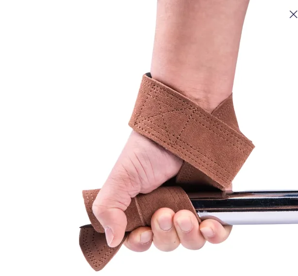 2024 Custom Logo Barbell Hand Grip Straps Lifting Wrist Straps Weightlifting Booster  Wrist Support Strap