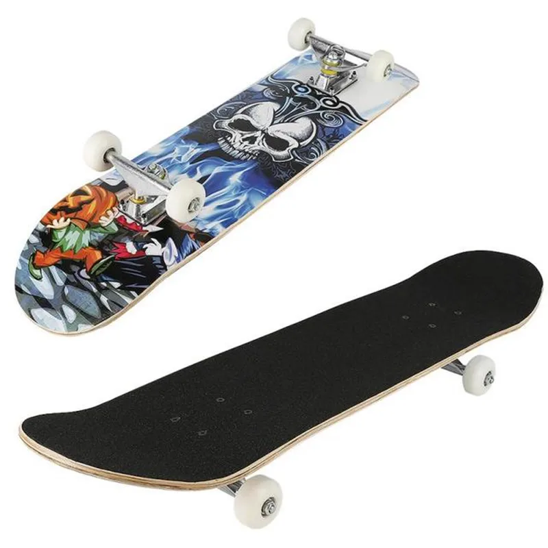 

Professional Wooden Skateboard Custom Wheels Longboard Skate Board Complete For Adults Boys, Black