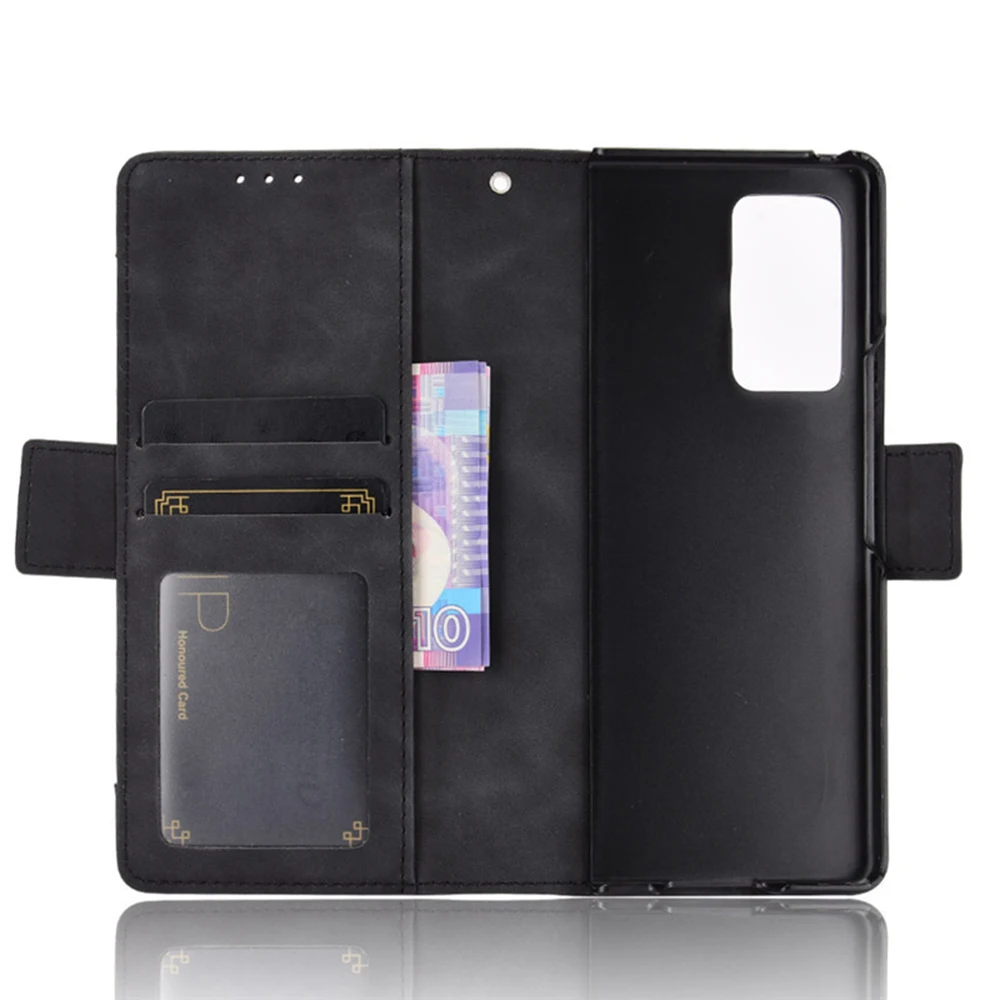 

Hot PU Leather Multi Card Slot Cover Flip TPU Mobile Phone Case Bag for Samsung Galaxy Z Fold 2 5G Cover Protective, Multiple colors