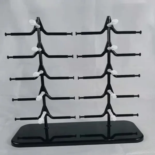 Eyewear Shop Eyewear Frame Display Plastic Small 10pc Sunglasses Rack 5 Layers Display Stand