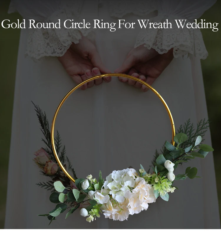 Details about   10-29cm Floral Hoop Frame Flower Ring Wreath Vine Hanging Wedding Home Decor US 