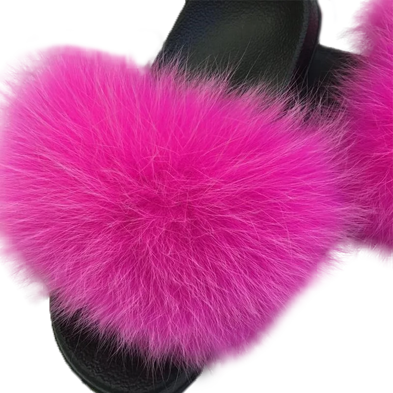 

Online shopping soft faux fur women slippers fur slides, Colors can be customized as your requirement