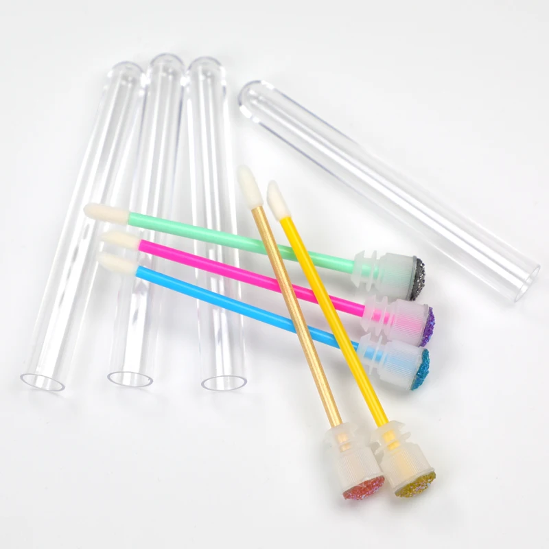 

Applicator Lipstick Gloss Cosmetic Tools Makeup Plastic Tube Disposable Black Lip Brush, As you choice