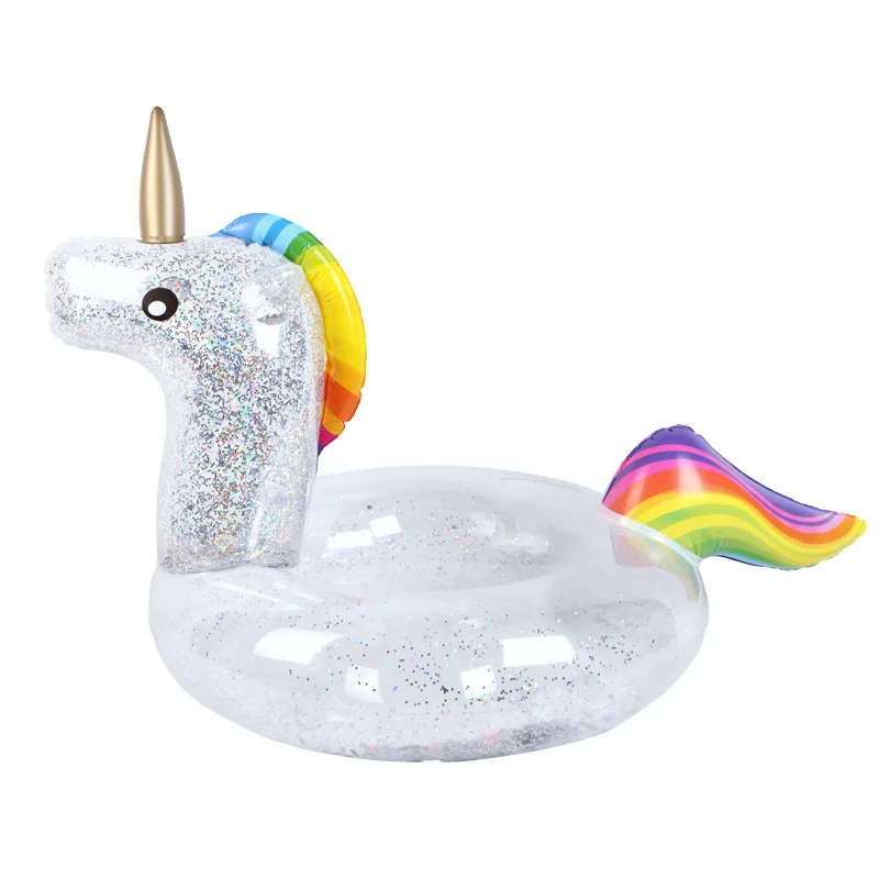 

Super Good Looking Inflatable Toy Through Bright Slice Flamingos Swimming Lap Unicorn Swimming, Colorful