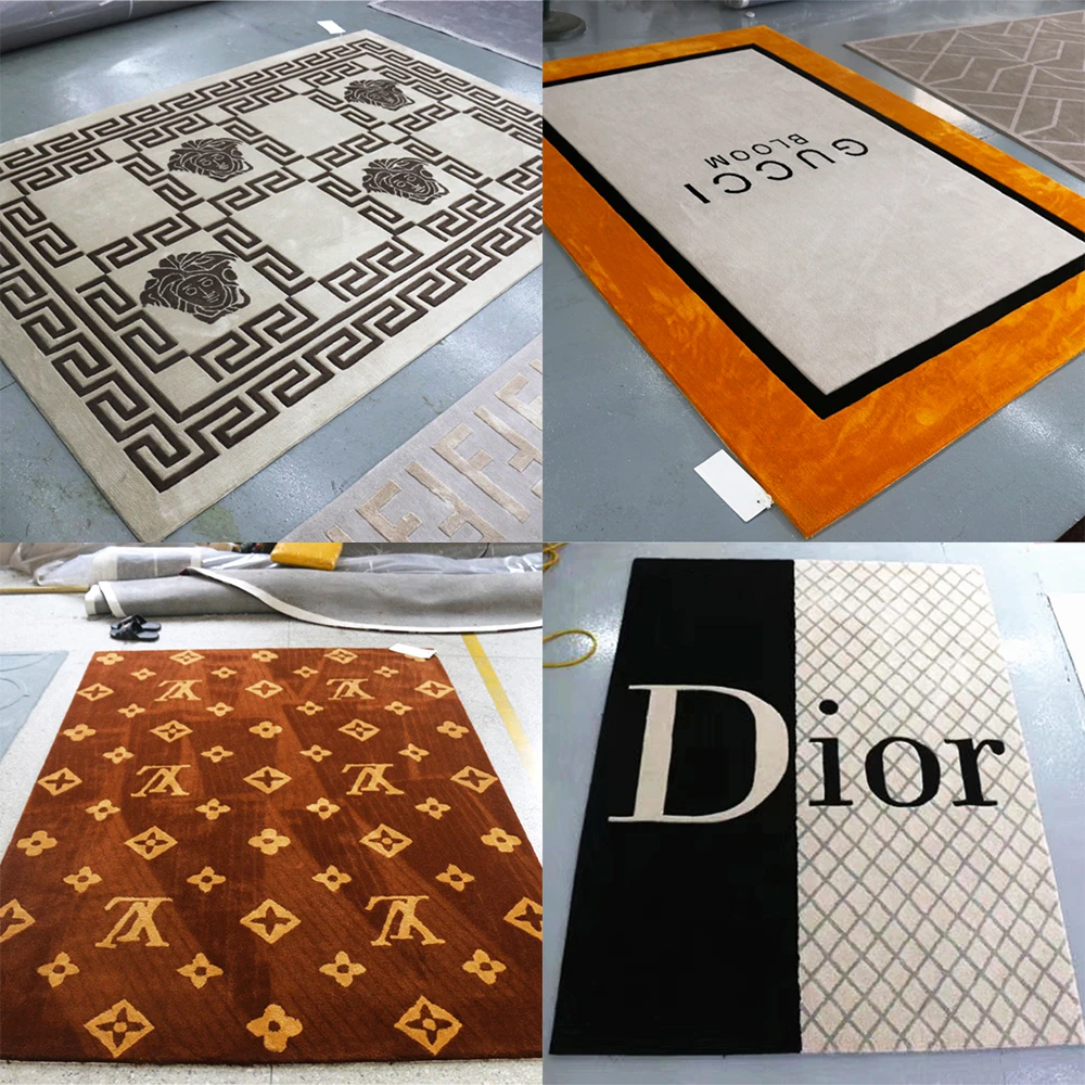 Fendi Style Design Home Rug Alfombras Price Luxury Custom Handmade Wool