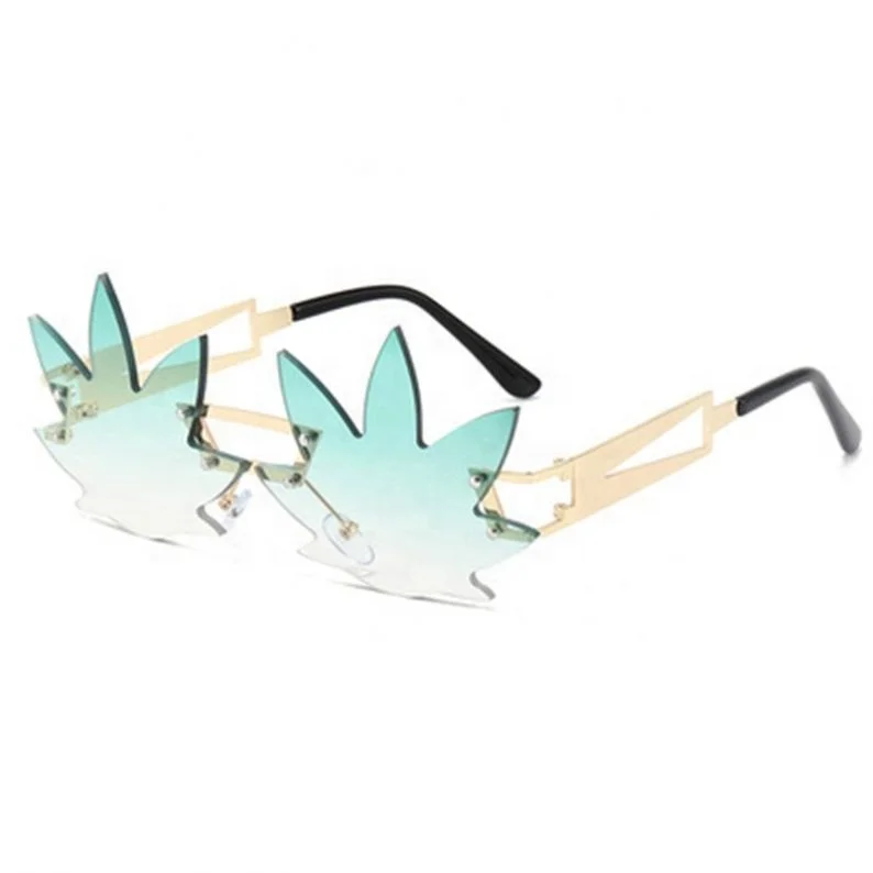 

Jhsport Maple Leaf Color Shape Women Fashion Shades Sunglasses, 5 colors