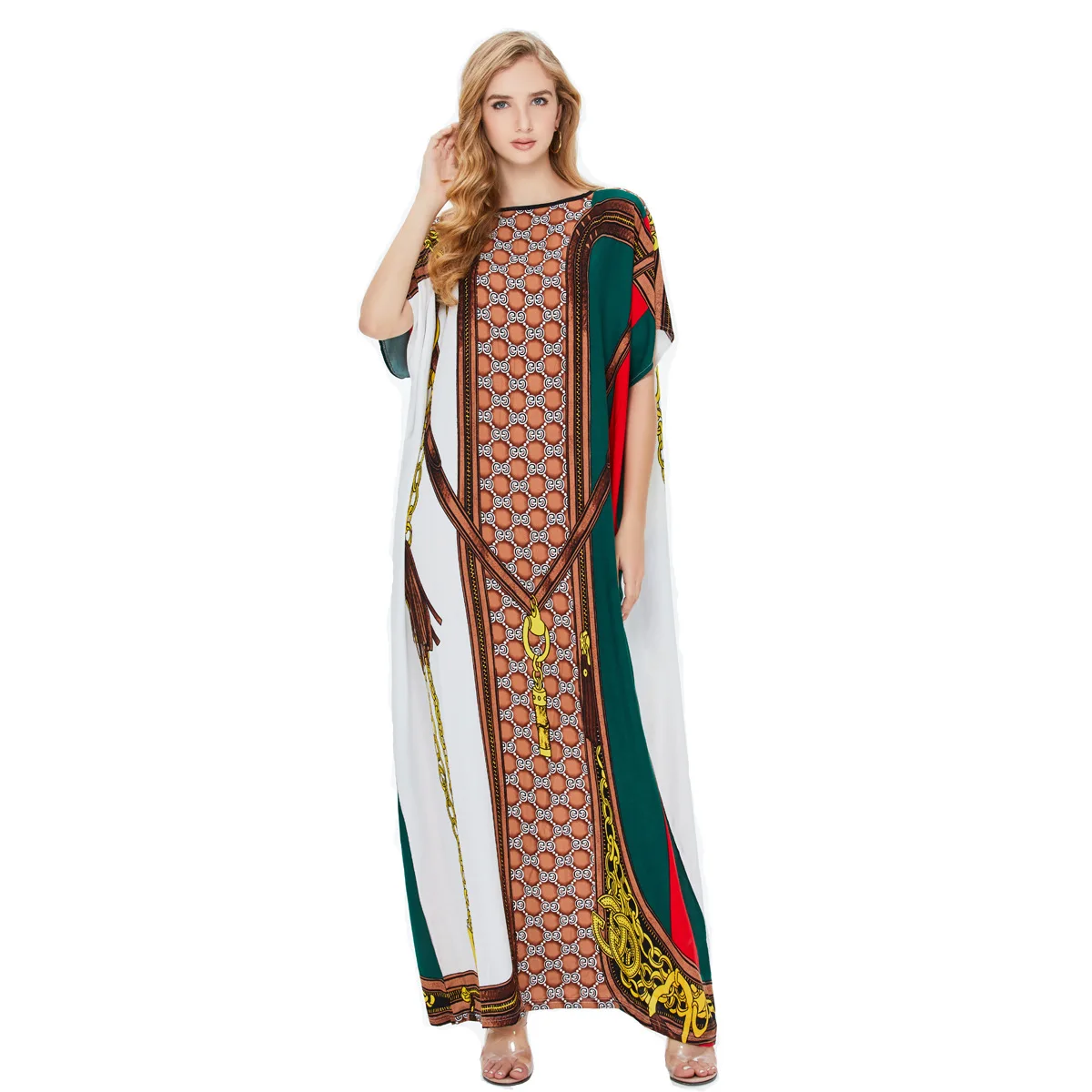 

Modern luxury long Dresses designer longines agassiz kaftan summer dubai india clothes muslim dress islamic clothing for Women, Photo shows