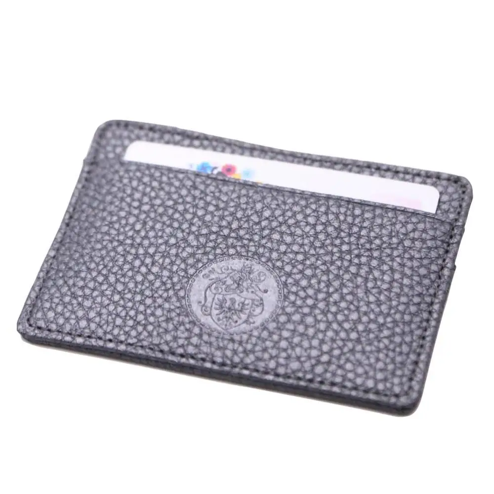 Натуральная бизнес деньги клип держатель кредитной карты персонализированные бумажник кожаный для мужчин