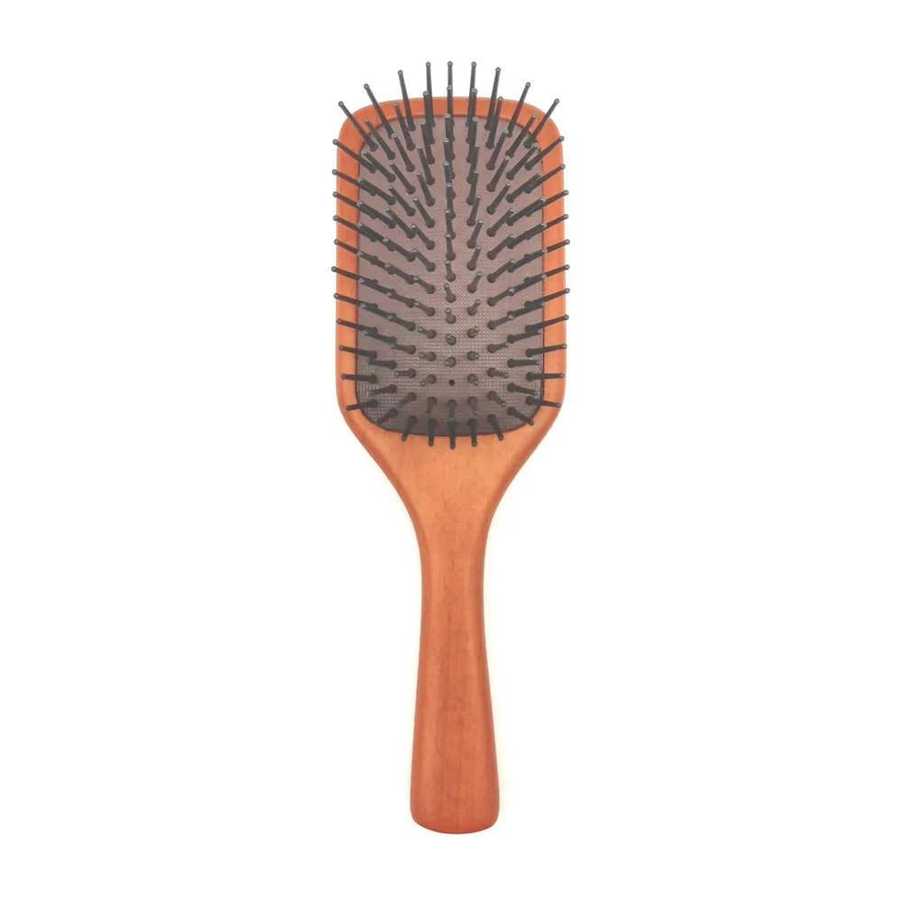 

Handmade EP-Friendly Natural Wooden Beech Wood Massage Air Cushion Paddle Hair Brush Detangling Hair Brush Factory Wholesale