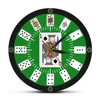 Spade Playing Cards Texas Hold 'em Inspired Modern Wall Clock Poker Bridge Wall Watch Casino Game Room Wall Decor Gambler Gift