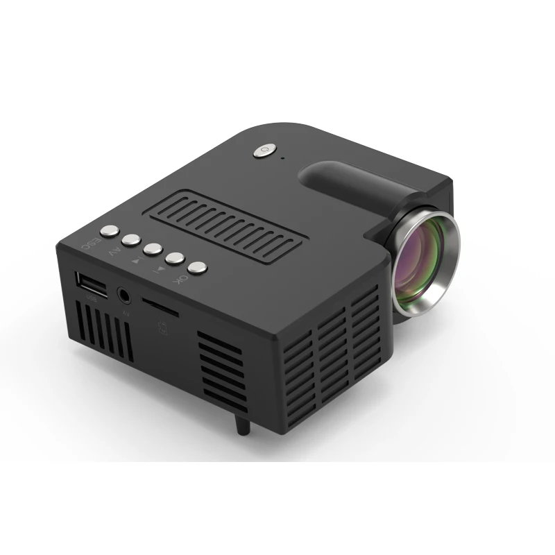 

[20 year factory] UC28C multi-color unic cheapest home mini projector 1080p support mirroring mobile led lcd portable projector