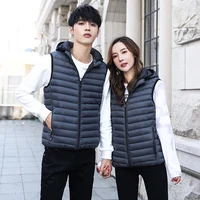 

winter new nylon windproof smart heated jacket thermal battery powered usb self heated work puffer vest for men and lady