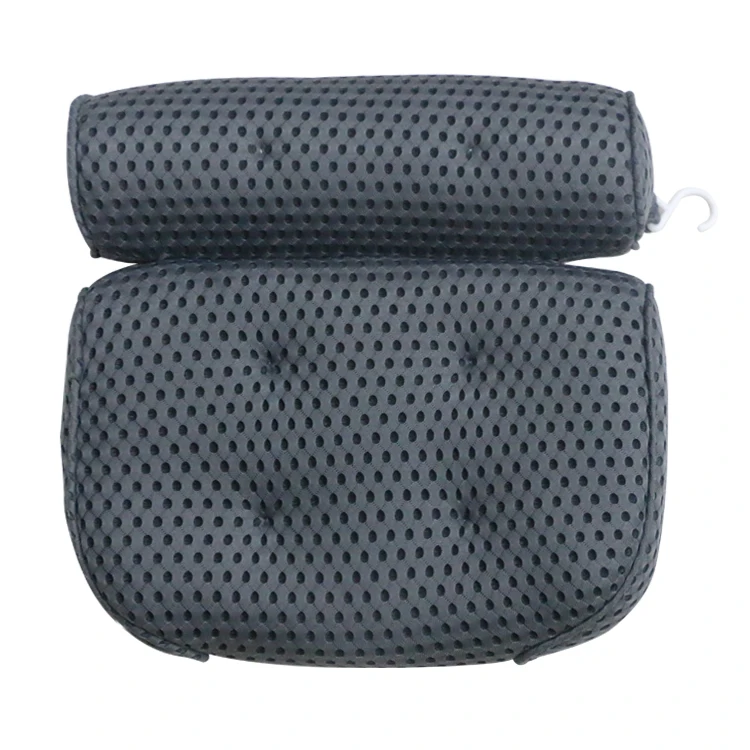 

Amazon hot selling Luxury nonslip 4D air mesh spa bath pillow for bathtub for bathroom