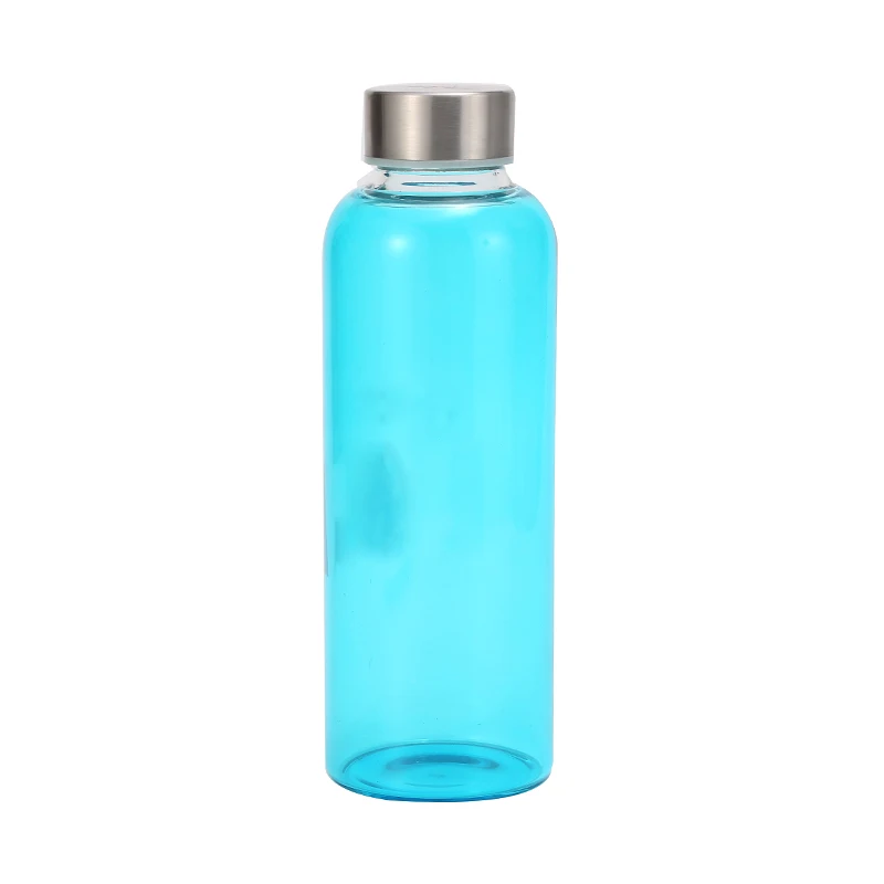 

MIKENDA 550ml eco-friendly bamboo lid silicone sleeve durable borosilicate glass water bottles