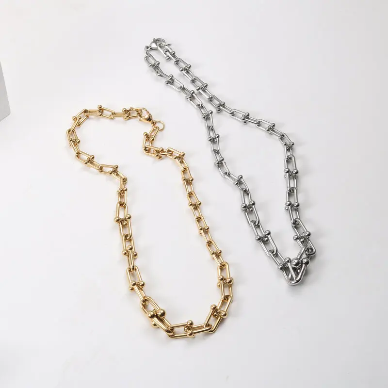 

Joolim Jewelry 18K Gold Plated Gradual U Shape Choker Necklace Trendy Necklace