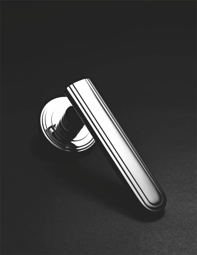 
interior black door handle lock on plate from Wenzhou hardware for door usage 
