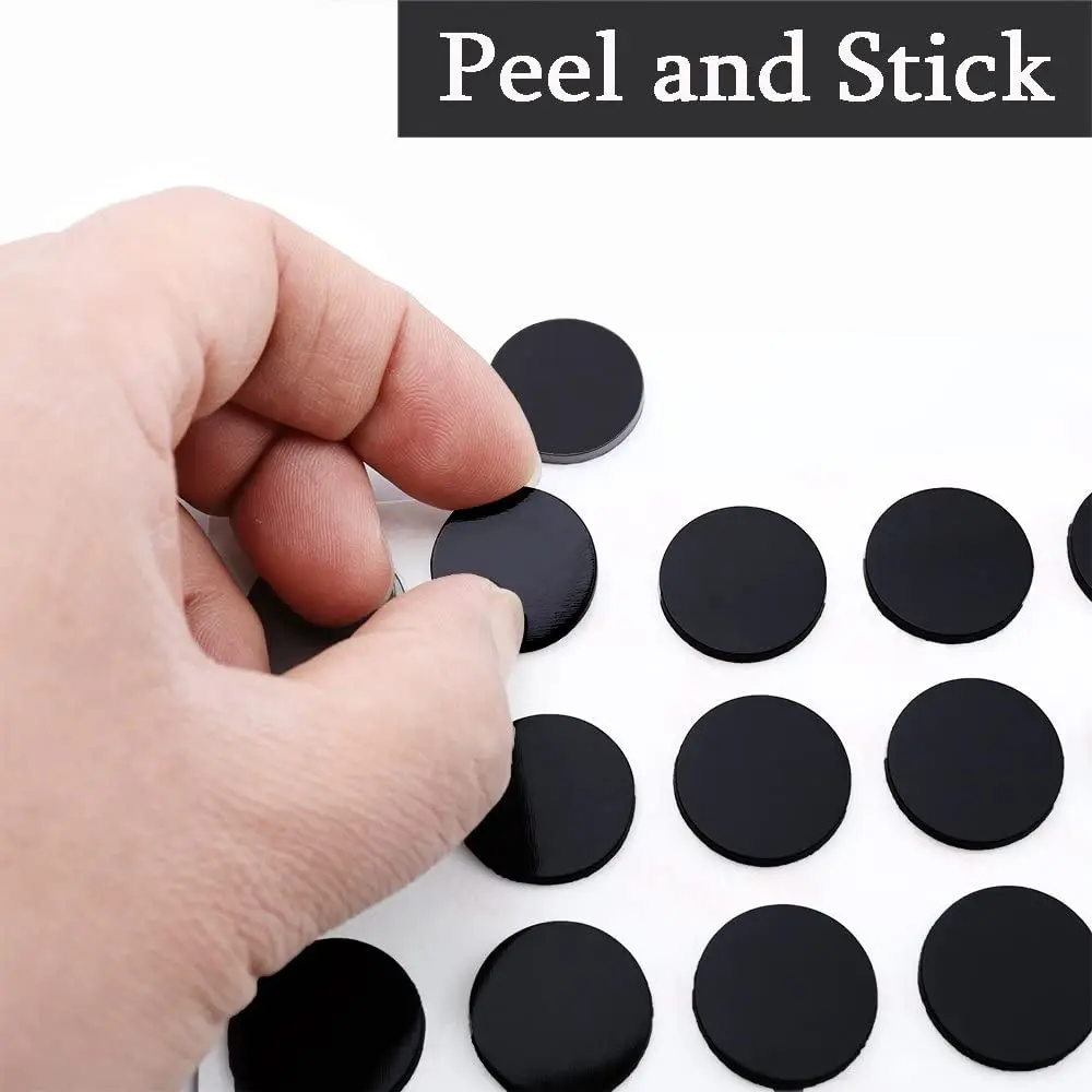 Peel And Stick Round Flexible Rubber Dots With Self Adhesive