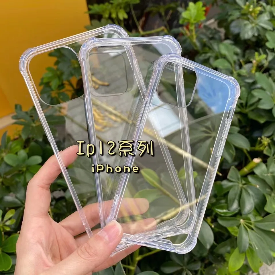 

Customized wholesale high quality transparent TPU hard phone case for iPhone11ProMax and 12Pro 13Promax