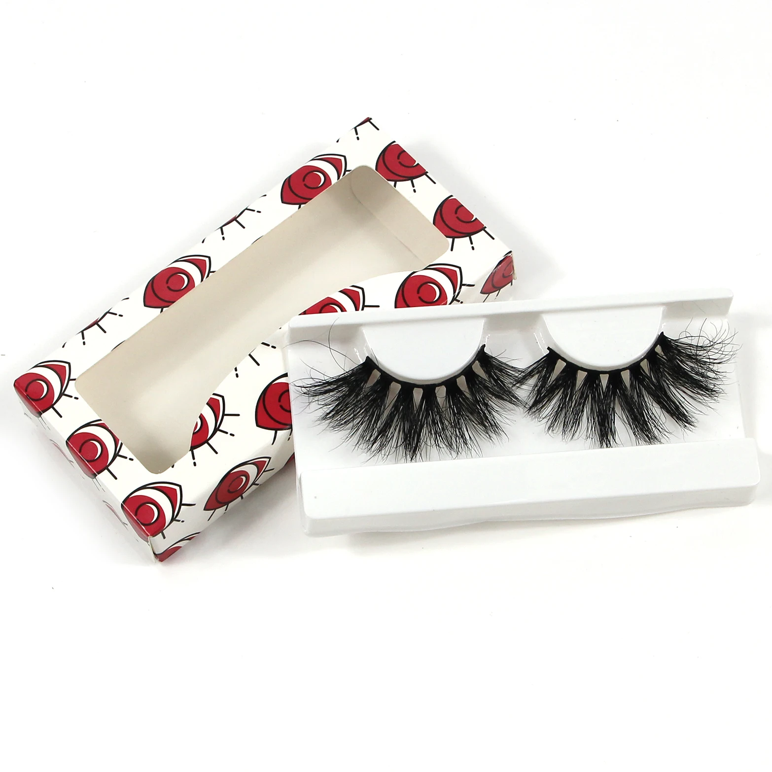 

Free Eyelash Samples Cruelty Free Lashes Eyelashes Vendor Hand Made Mink 3d Eyelashes, Black