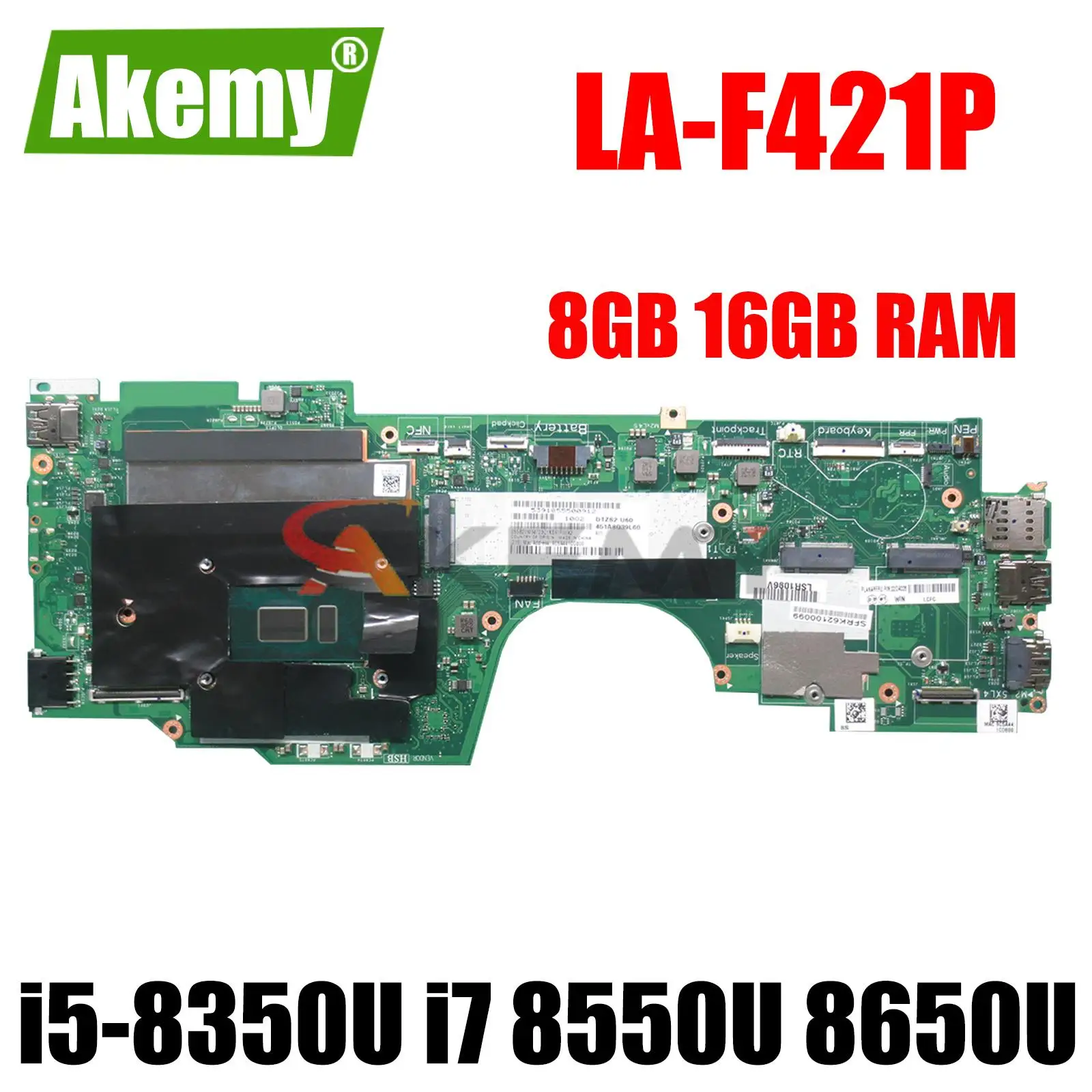 

LA-F421P For Lenovo Thinkpad Yoga X380 Laptop motherboard With CPU i5-8350U i7 8550U 8650U 8GB 16GB RAM DDR4 100% Fully Tested