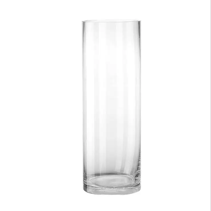

Indoor Home Decorative Clear or Many Color Cylinder Glass Flower Vase