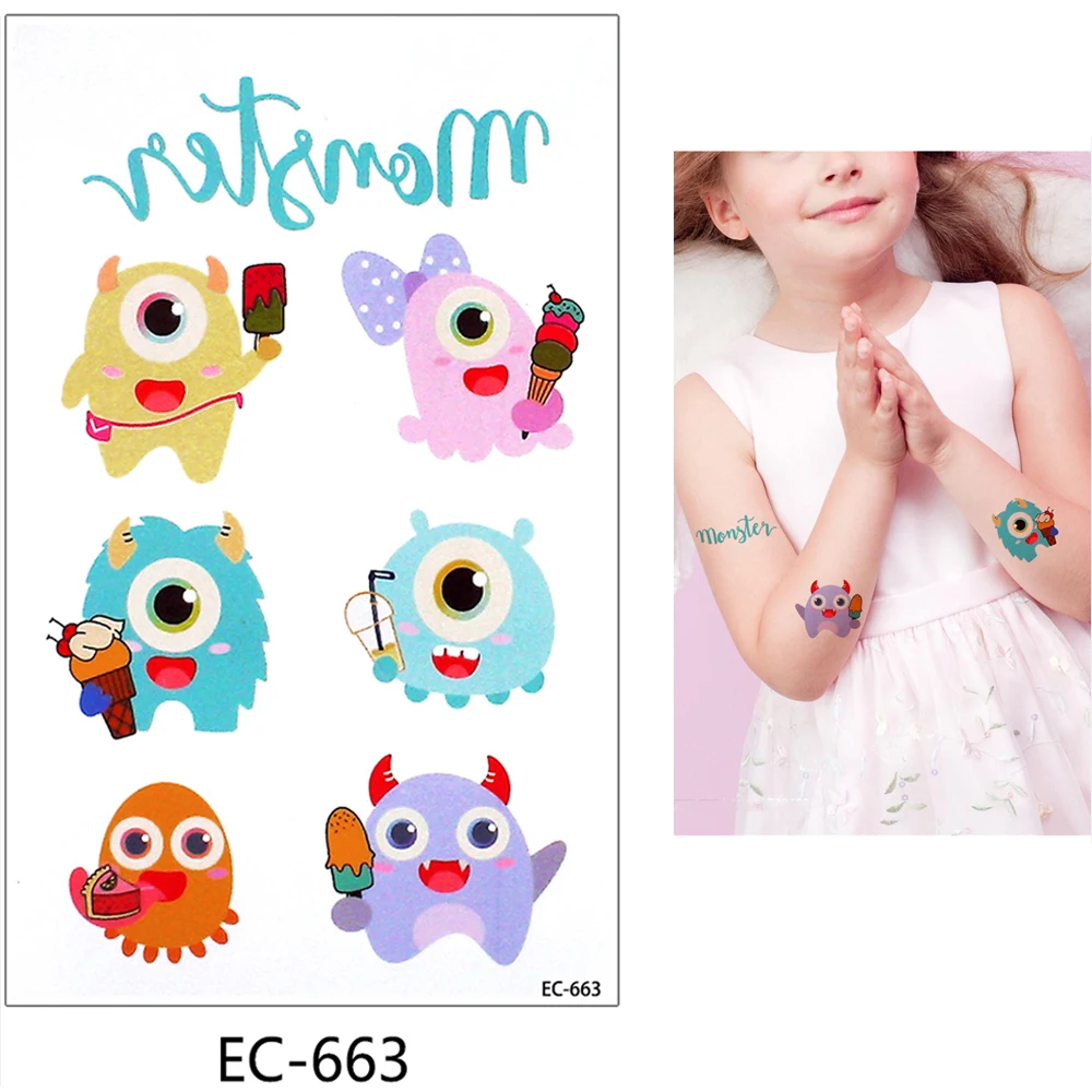 

Make Up Face Stickers Temporary Tattoos for Children, Colorful / customized