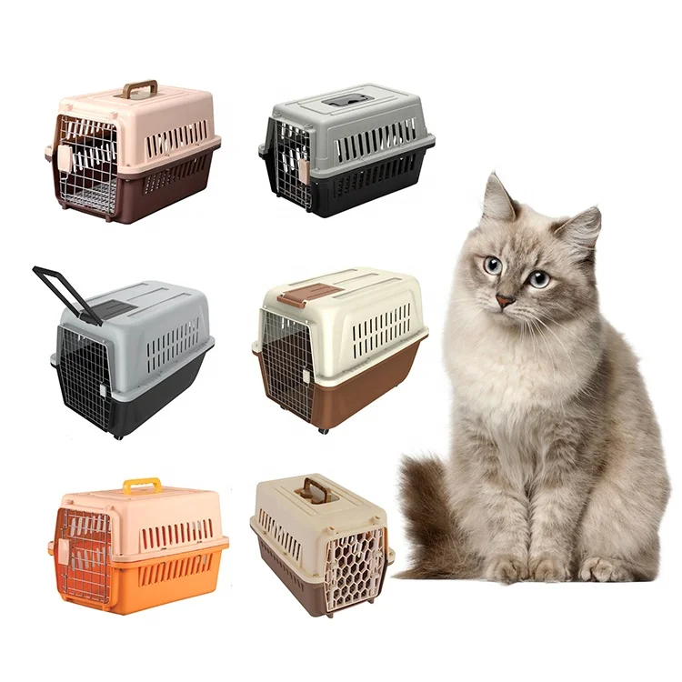 

Airline Approved Portable Plastic Large Pet Dog Cat Cage Air Travel Luxury Cat Cages