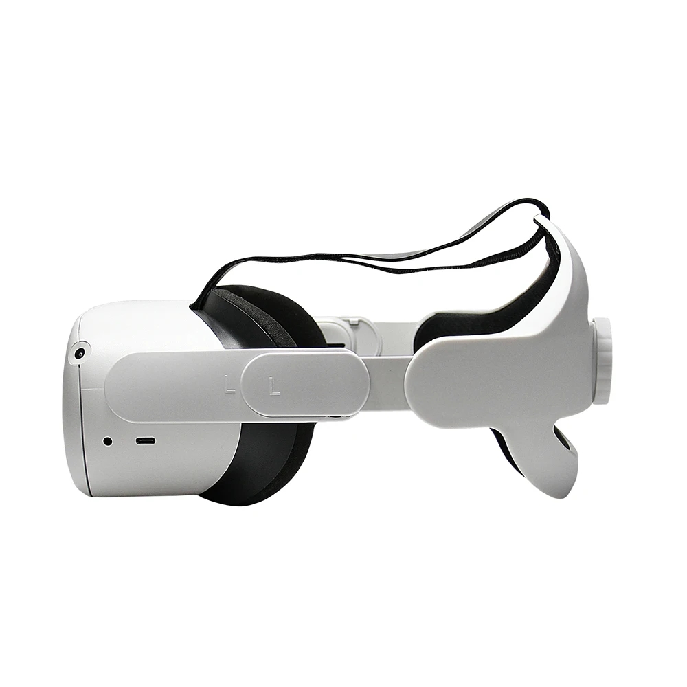 

VR Headset Adjustable Comfortable Elite Strap for Oculus Quest 2 Headband Upgrades, White/black
