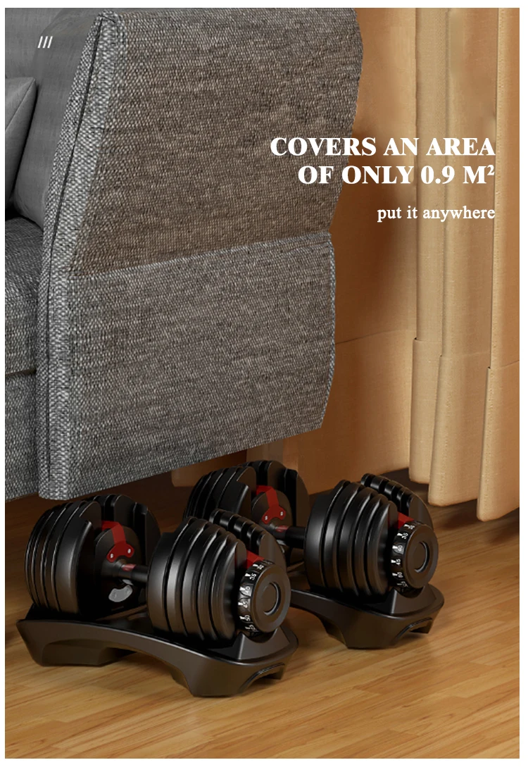 Wholesale competitive price adjustable dumbbell set for bodybuilding sports equipment