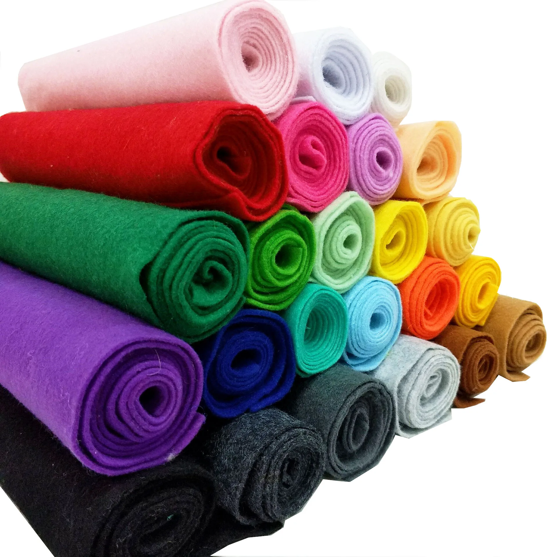 By The Yard Nonwoven Fabric Roll Felt Fabric Non Woven Fabric Polyester 