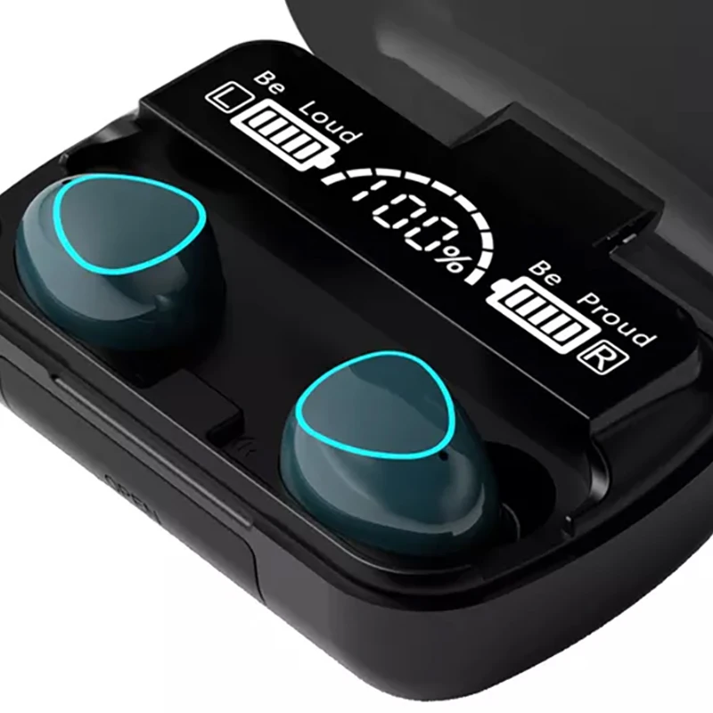 

9D TWS Earphone Touch Control Wireless Earphones Stereo Bass Headphone LED Digital Display Headphone Audifonos M10 TWS Earbuds