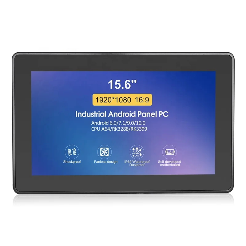 

1000nits Brightness IP65 15.6 Inch Industrial Android Touch Screen Computer Panel Pc For Outdoor, Silver or black