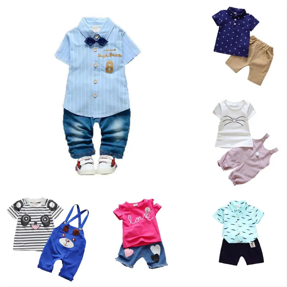 

New design 2019 vietnam wholesale children boutique short sleeves casual suit fashion summer kids clothing for boys girls, As pic shows, we can according to your request also