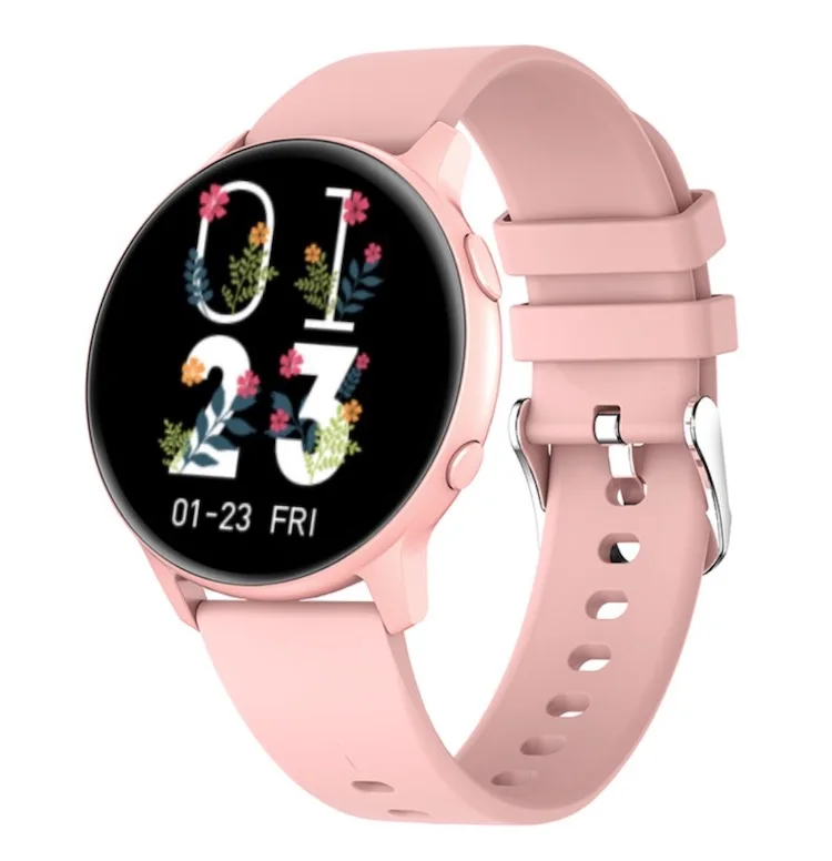 

Amazon hot selling round fashion MX1 smartwatch with IP68 waterproof Da Fit APP control