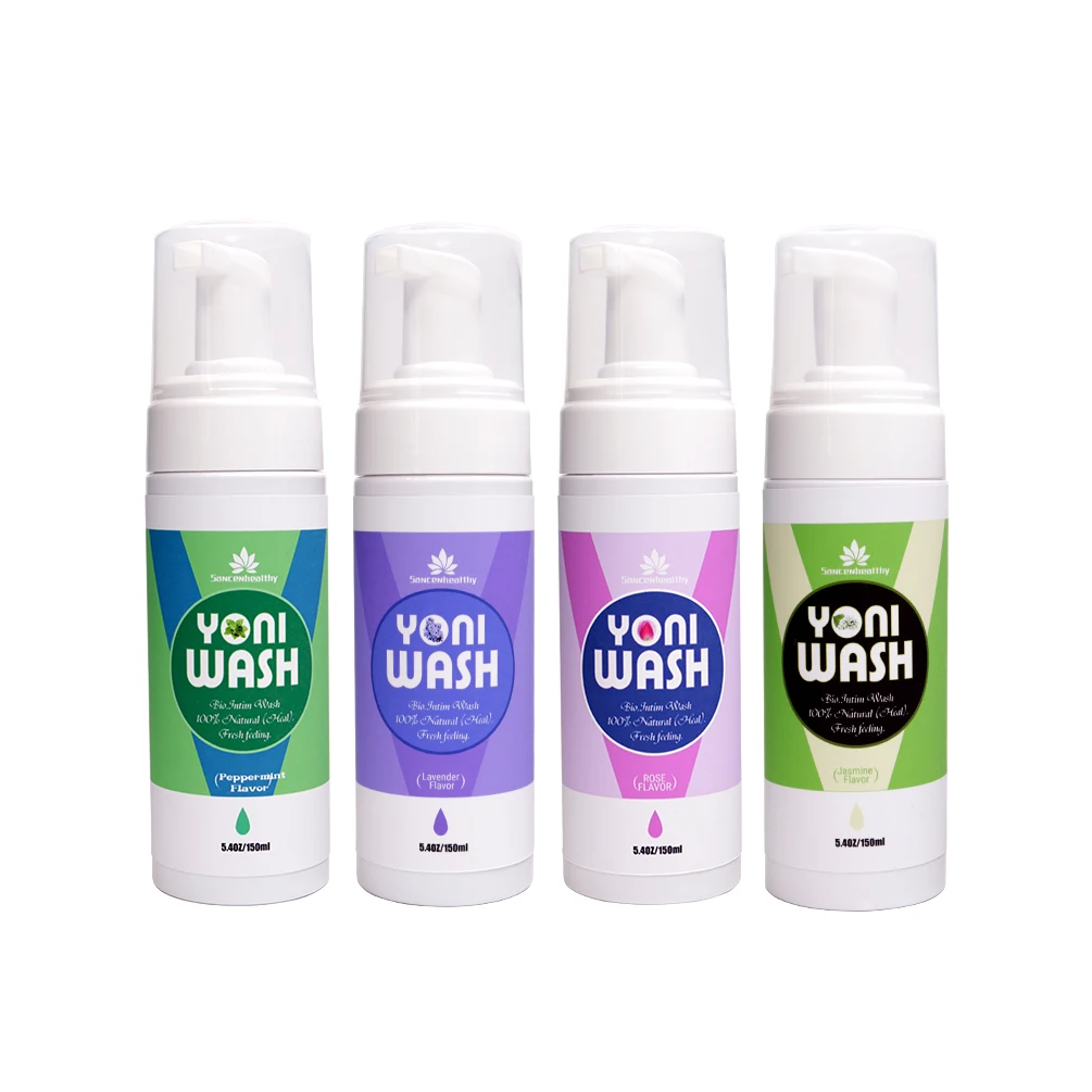 

Factory wholesale promo private label yoni wash herbal PH balance 150ml lavender smell vaginal foam feminine wash