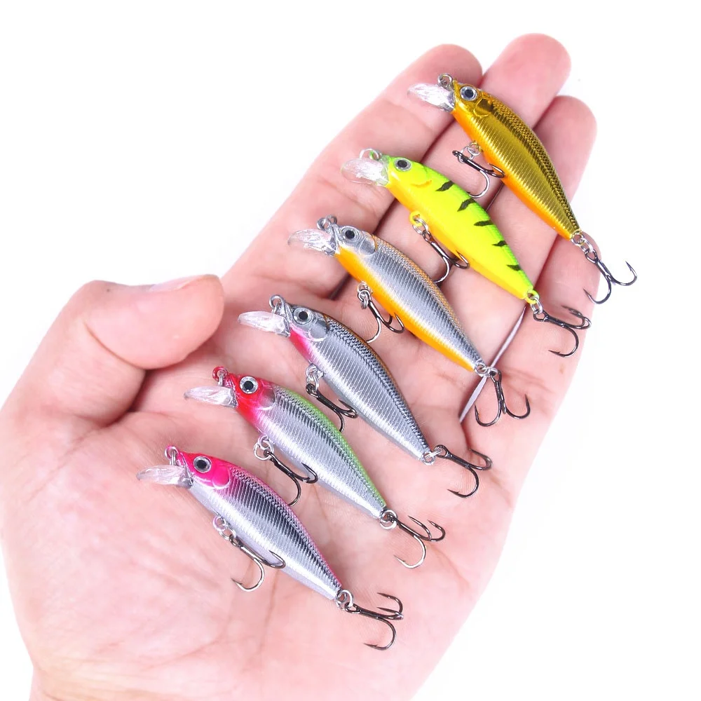 

Fishing Lures Wholesale Minnow 50mm 3g Sinking Floating Mini Wobbler Fishing Lure Artificial Hard Bait Trout Crankbait, 6 colours available/unpainted/customized
