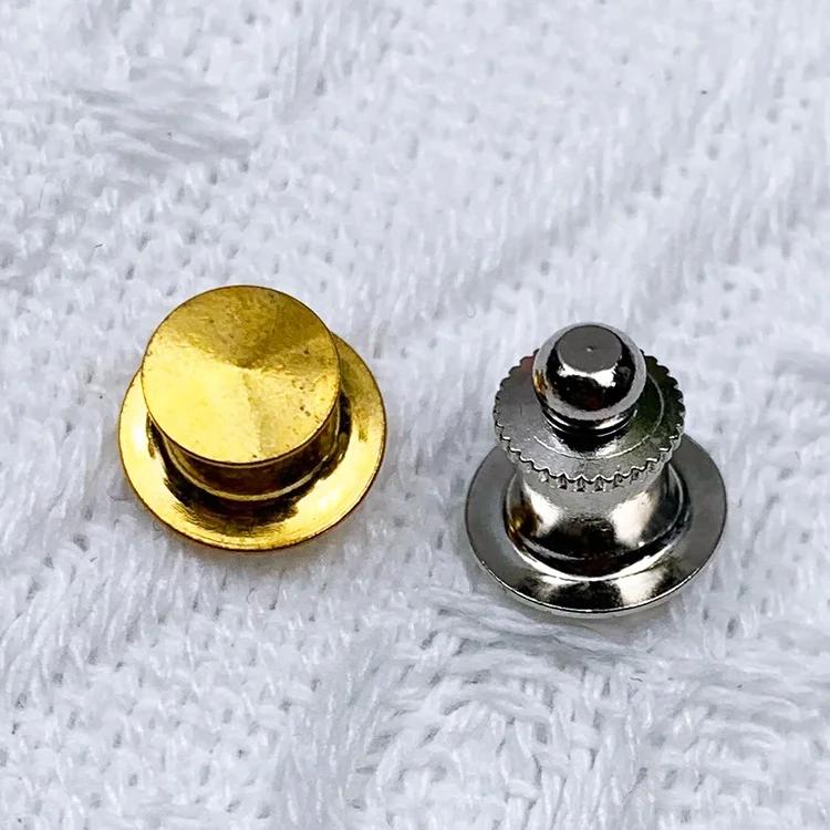 

Read To Ship Cheap Plastic Pin Back Button PVC Clutch Rubber Pin Back