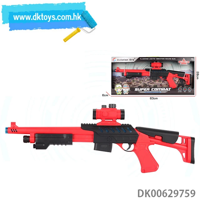 Shocking B/o 8 Sound Gun W/light/music Gun Toys Laser Game Gun For Kids