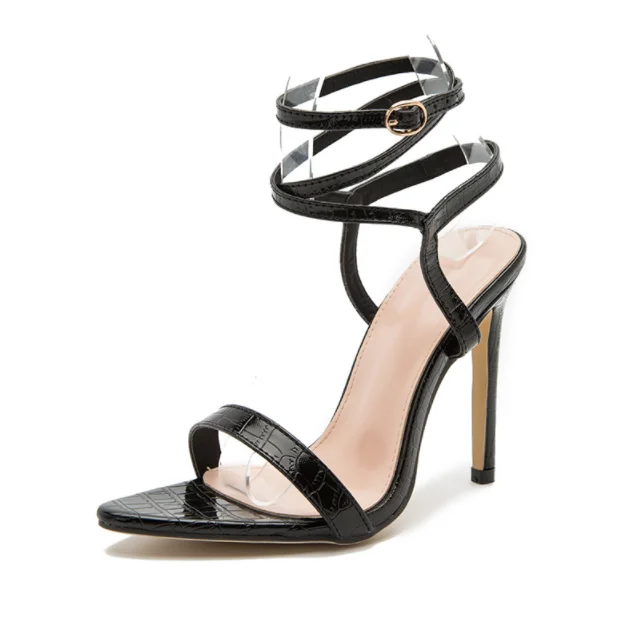 

UP-3886r Fashion Office Thin Heel Sandals Women New Fashion High Heel Shoes 42size